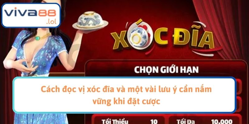Cách đọc vị xóc đĩa và một vài lưu ý cần nắm vững khi đặt cược