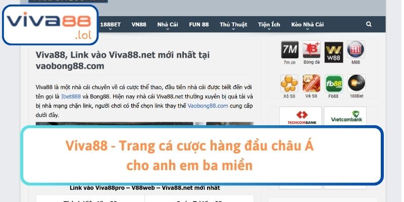 Viva88 - Trang cá cược hàng đầu châu Á cho anh em ba miền